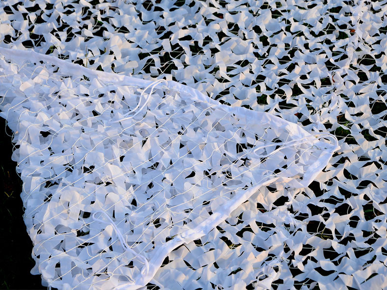 白色純色偽裝網