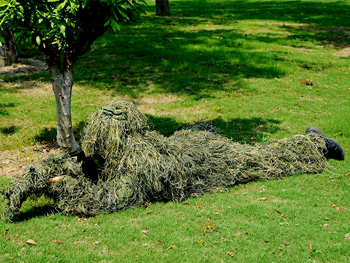 叢林毛絲四件套偽裝服